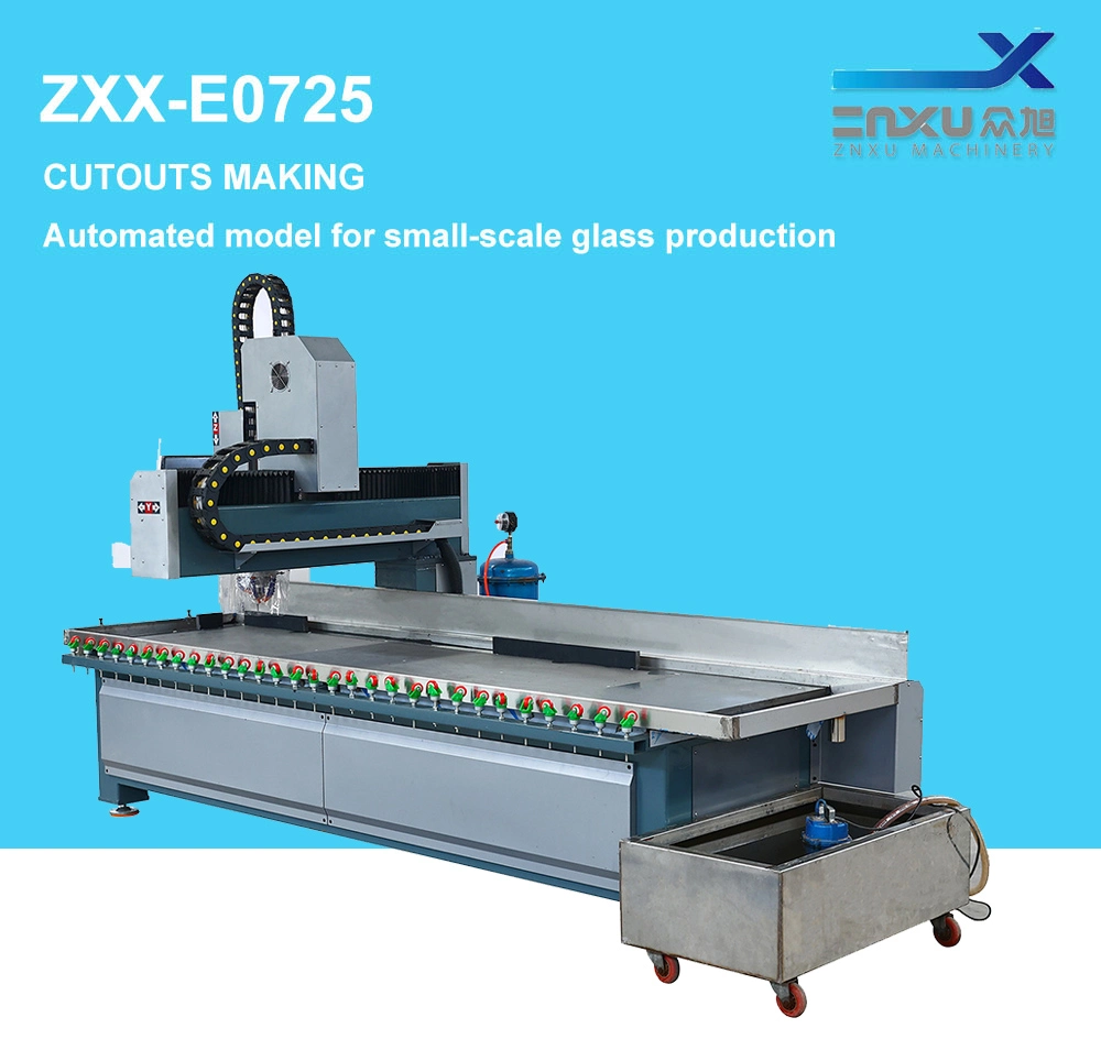 Thick Steel CNC Glass Machine Wood Process Center Zxx-E0725