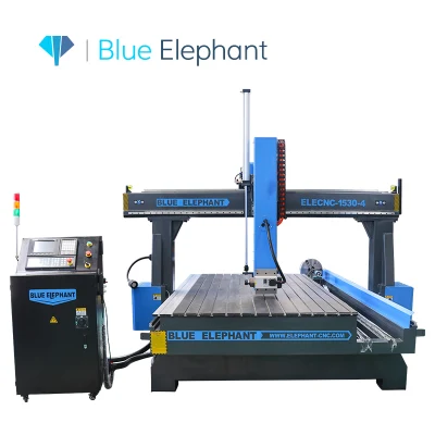 Heavy Duty Blue Elephant 1530 Taille personnalisée ATC Routeur CNC publicitaire acrylique avec dépoussiéreur à vendre en Italie